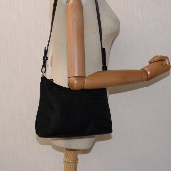 PRADA Shoulder Bag Nylon Black Auth yb570 - Picture 13 of 15